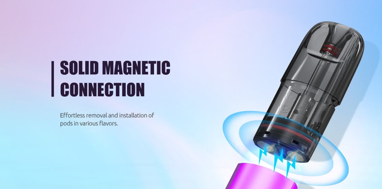 Solid magnetic connection. Effortless removal and installation of Solus pods.