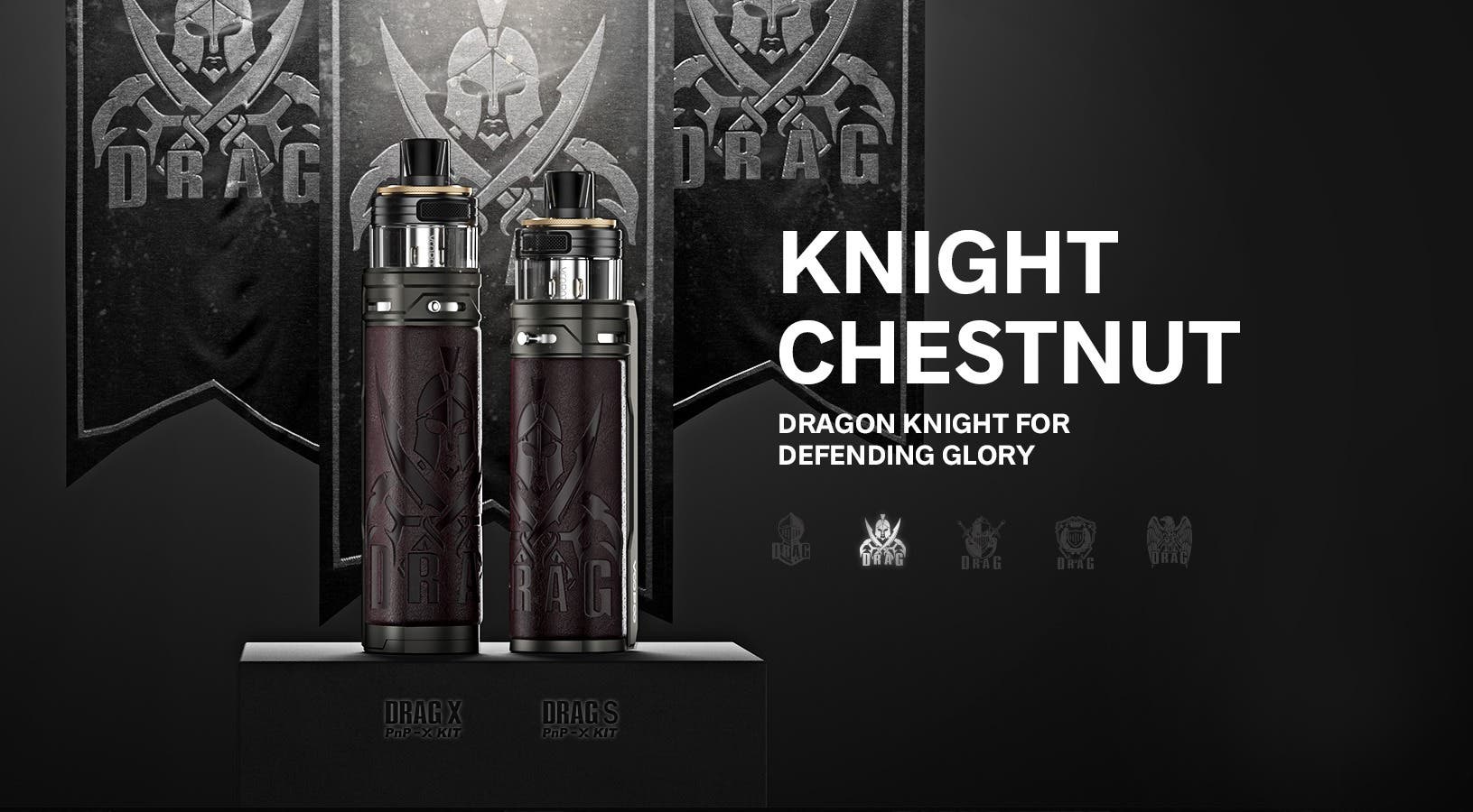 The Drag S PnP-X Pod kit is available in Knight Chestnut.