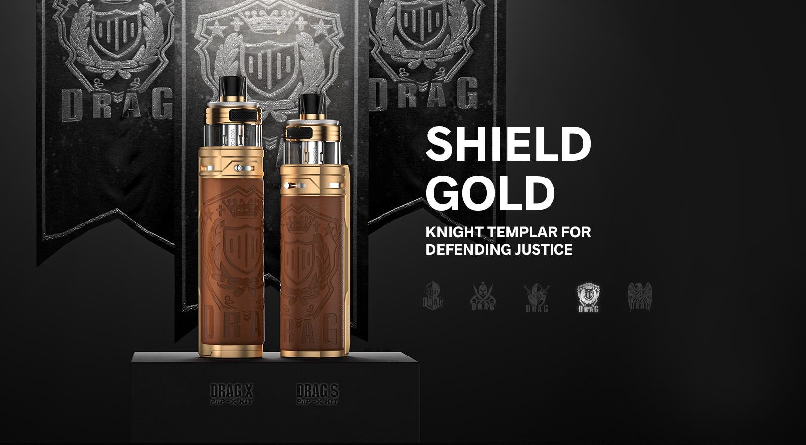 The Drag S PnP-X Pod kit is available in Shield Gold.