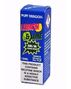 E-Liquid Puff Dragon Lemon and Lime 10ml / 3mg