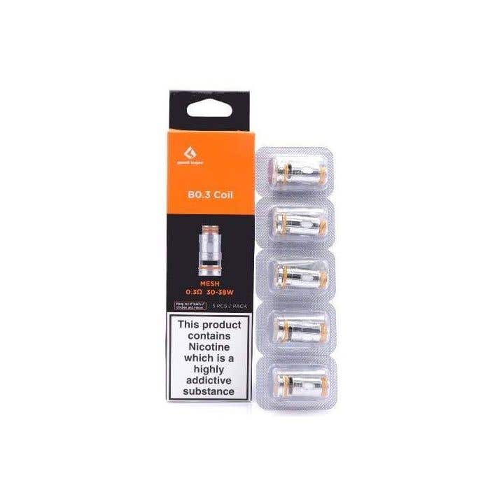 Coil Geekvape Replacement B-Coils Five Pack / B0.3ohm (Direct Lung Vaping)