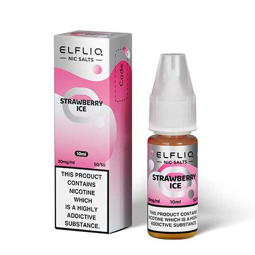 Elf Bar Elfliq Strawberry Ice Nic Salt E-Liquid