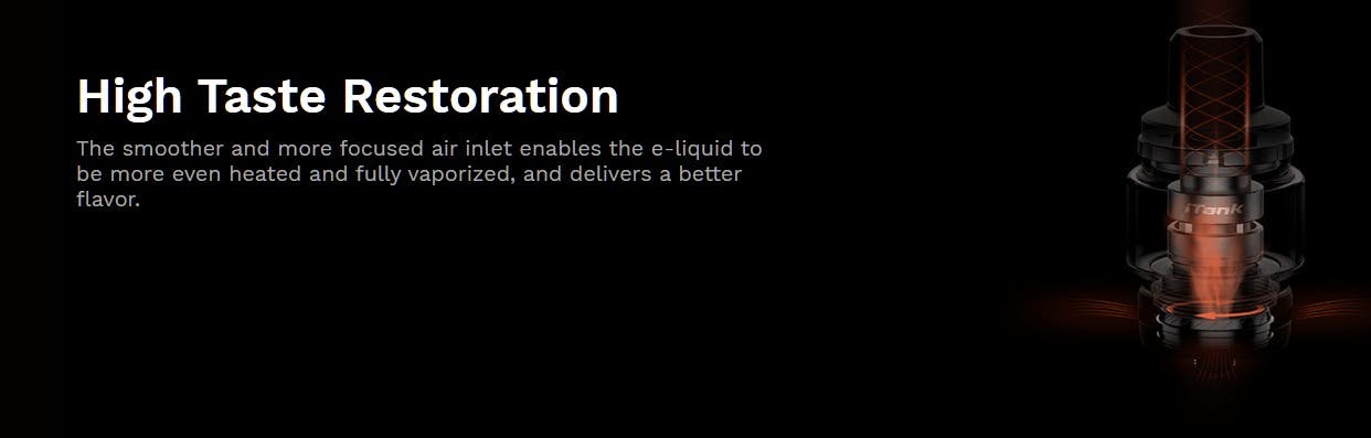 Evenly heating the e-liquid provides better flavour