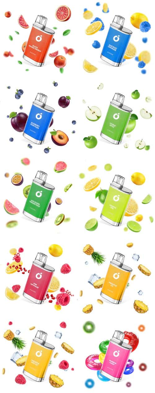 OC Bar 600 Disposable Vape - 10 flavours, packed with bursting flavour