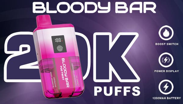 Bloody Bar Pod Twist 20k Prefilled Pod Kit - 20K Legal Puffs