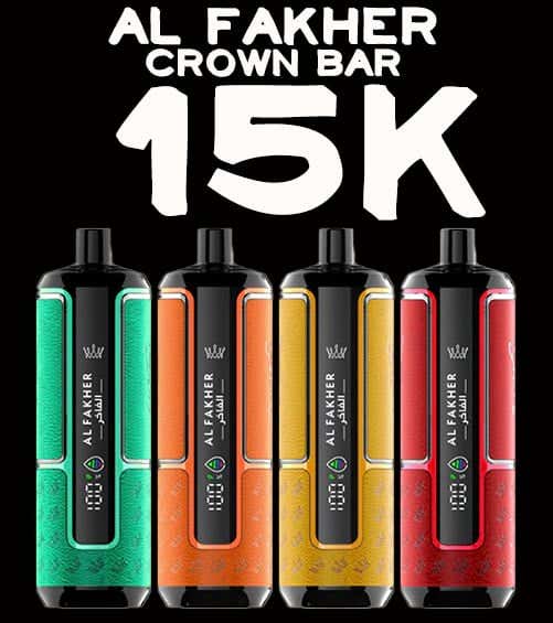 Al Fakher Crown Bar Hypermax 15K Disposable Kit - Amazing RDTL Disposable Vape System