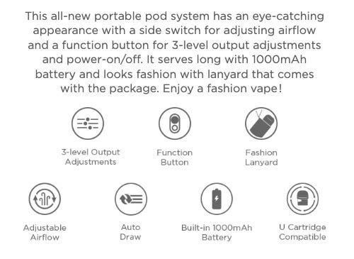 Geekvape Wenax Pod Kit - Eye-catching appearance