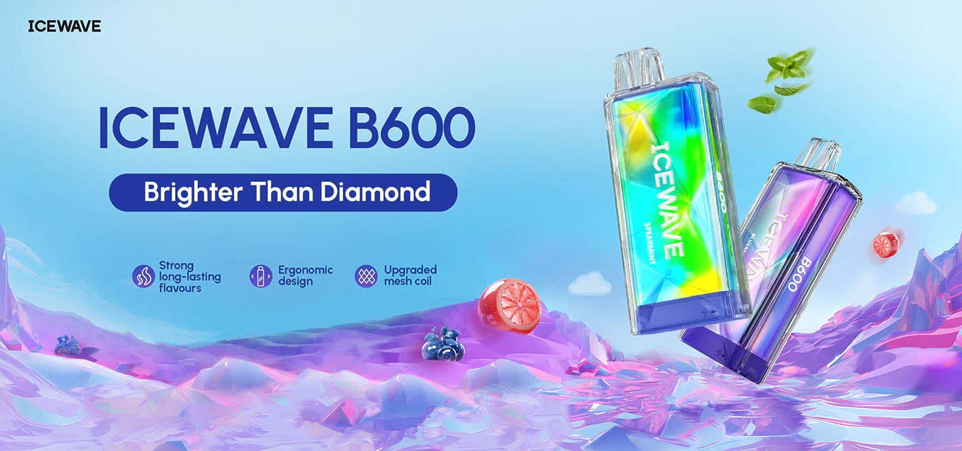 Icewave B600 Disposable Vape Kit - Brighter than diamond