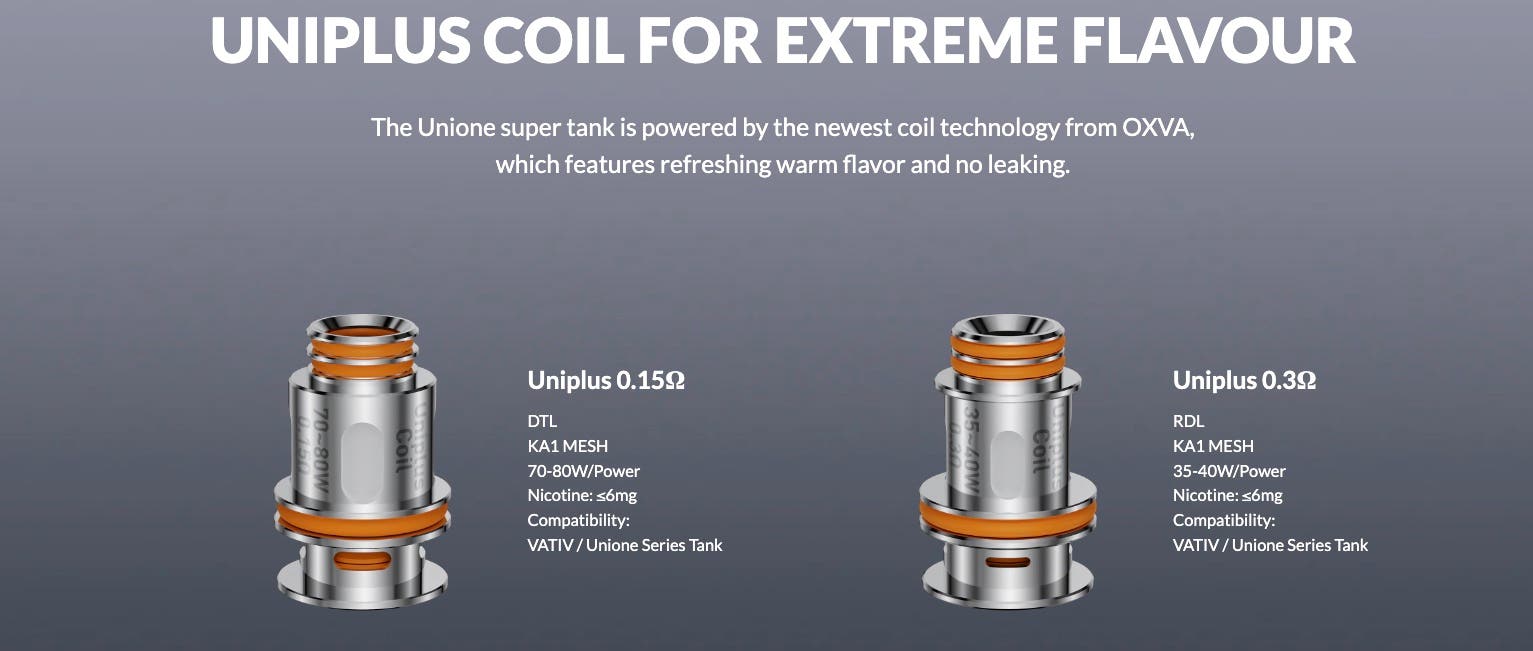 Oxva UniPLUS Replacement Coils - UniPLUS coils for extreme flavour