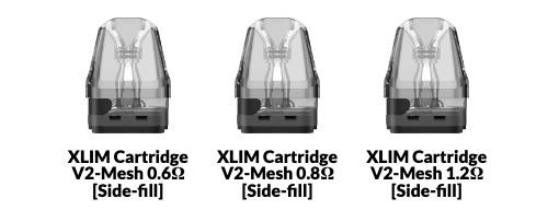 Oxva XLIM V2 Cartridges - Mesh construction with side-fill leak resistant