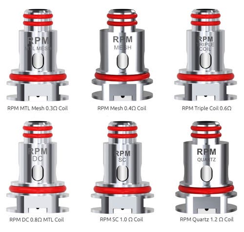 SMOK RPM Series of replacement coils - SMOK Coils for MTL and DTL vaping