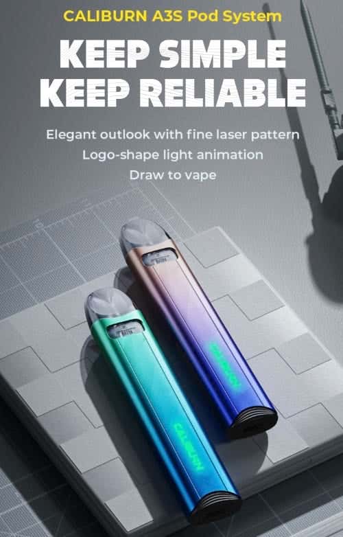 Uwell Caliburn A3S Pod Vape Kit - Keep simple, keep reliable