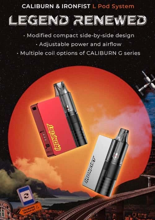 Uwell Caliburn & Ironfist L Pod Vape Kit - Legend renewed
