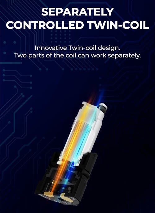 Uwell Crown M Coils - Separately controlled twin-coil