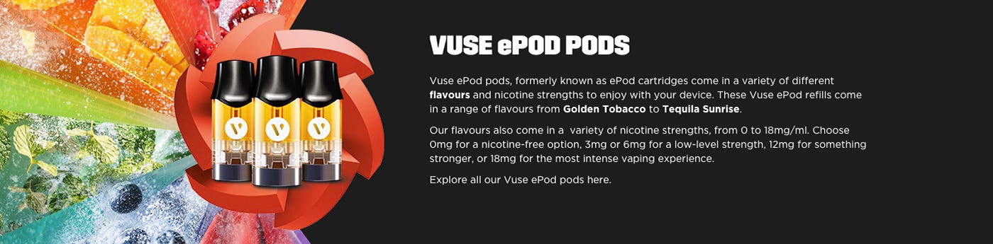 Vuse ePod Nic Salt E-Liquid Pods - 2 pack