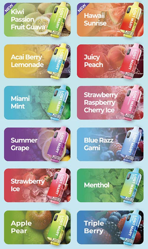 Lost Mary BM6000 Disposable Kit - 38 delicious flavour choices