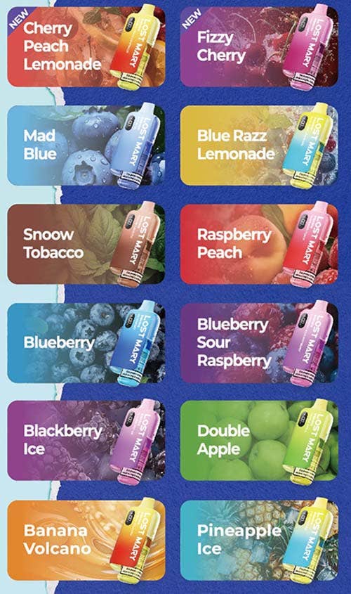Lost Mary BM6000 Disposable Kit - 38 delicious flavour choices