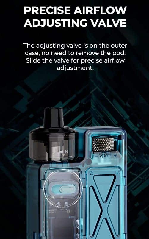 Crown M Pod - Precision airflow adjustment valve