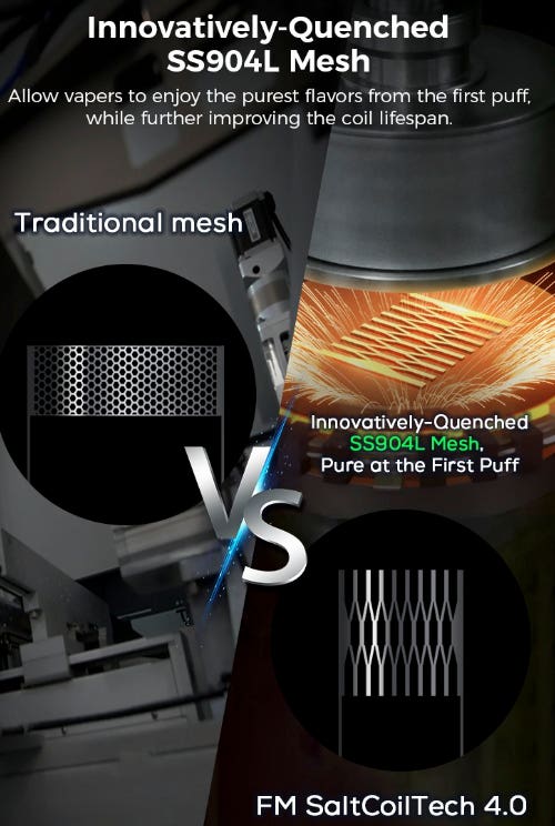 Maxpod 3 MD Mesh Pods - allowing vapers to enjoy purest flavours from the very first puff