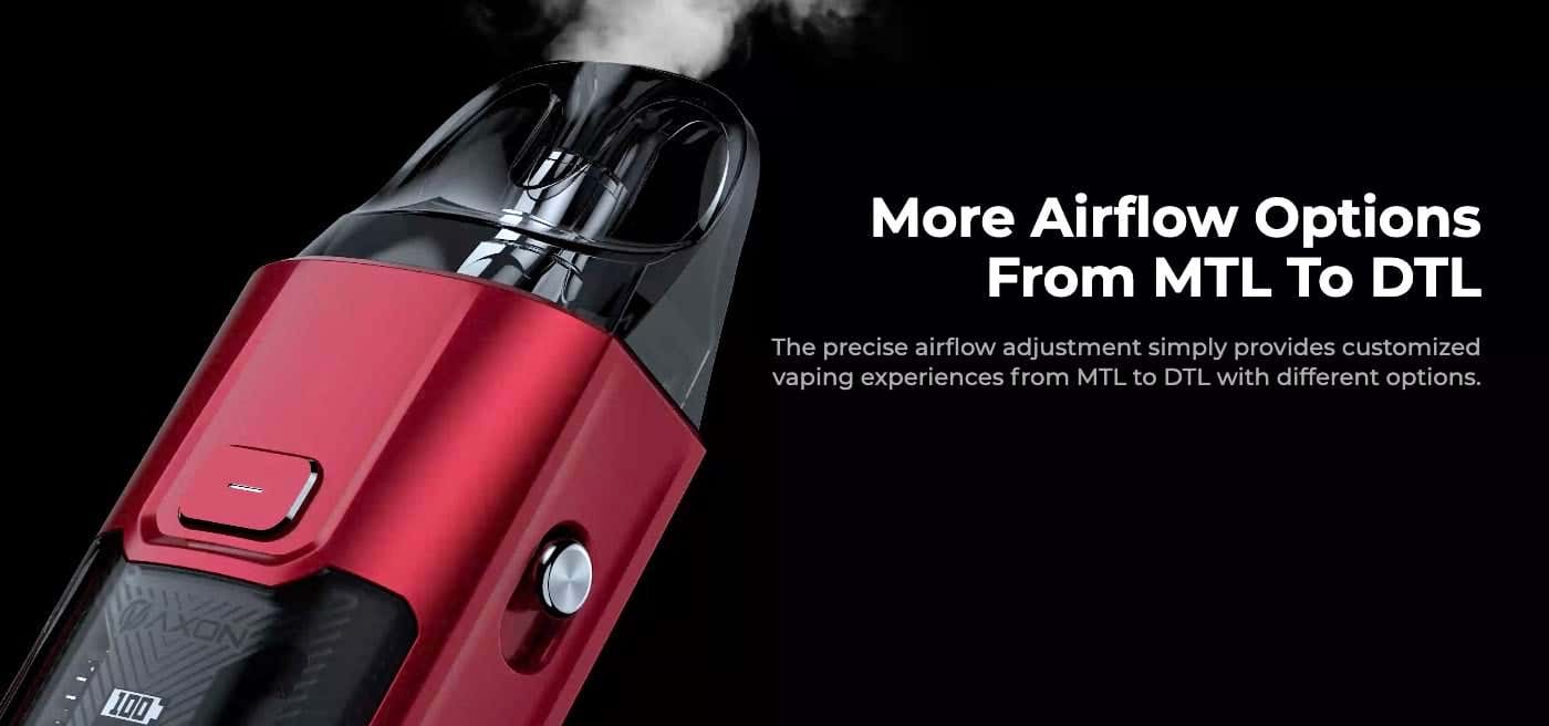 Vaporesso Luxe XR Max - More airflow options from MTL to DTL