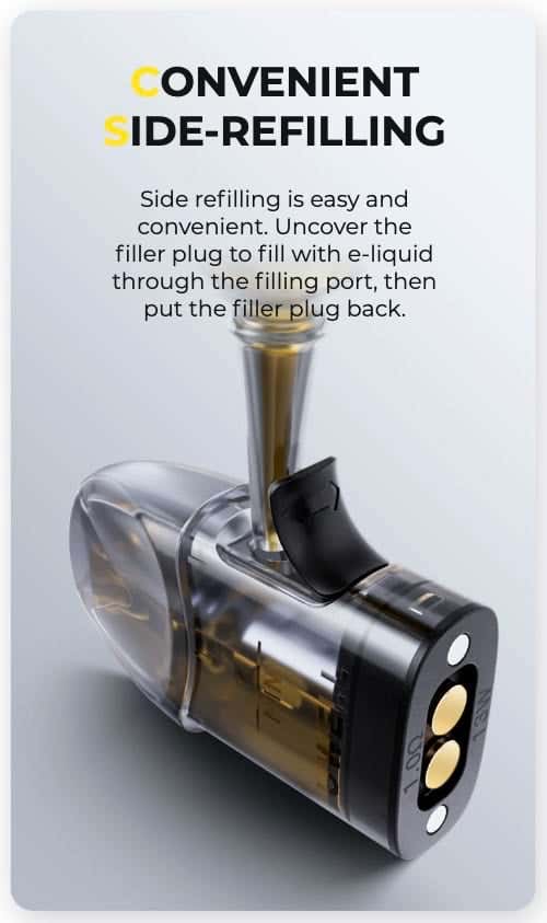 Caliburn A3S Side-refilling pod - Convenient