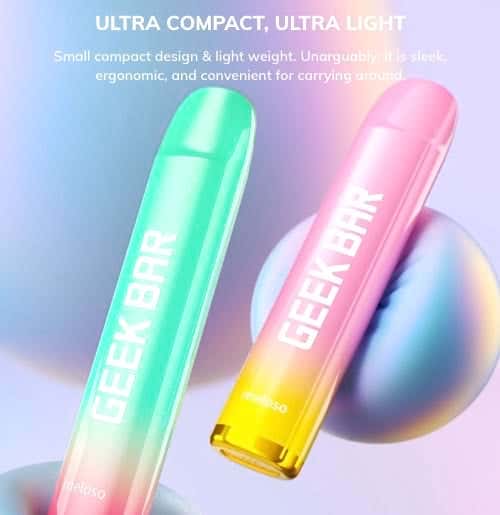 Geekvape Geek Bar Meloso Disposable Vape Kit - Ultra compact, ultra light