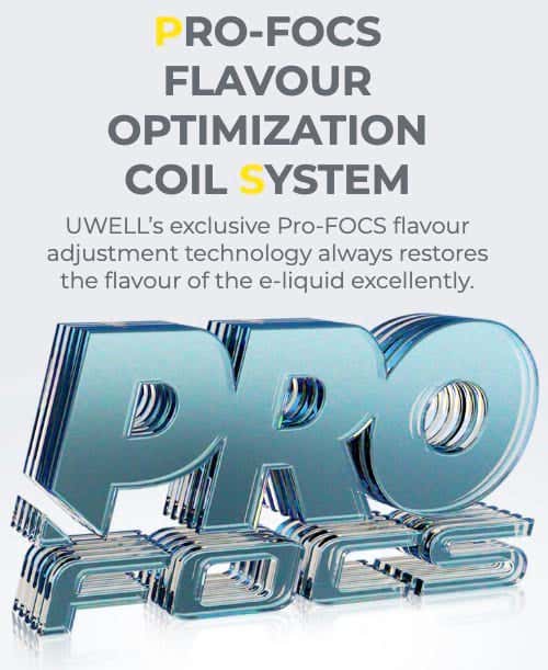 Uwell Caliburn A3S Pod Vape Kit - Pro-FOCS flavour optimisation