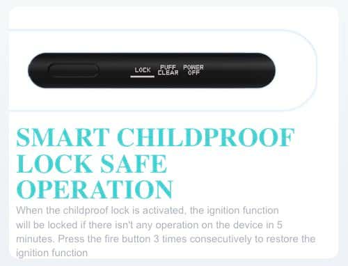 VooPoo VMATE Pro Pod Vape Kit - Smart childproof lock safe operation