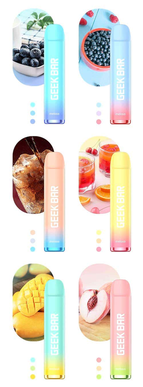Geekvape Geek Bar Meloso Disposable Vape Kit - 19 different flavours