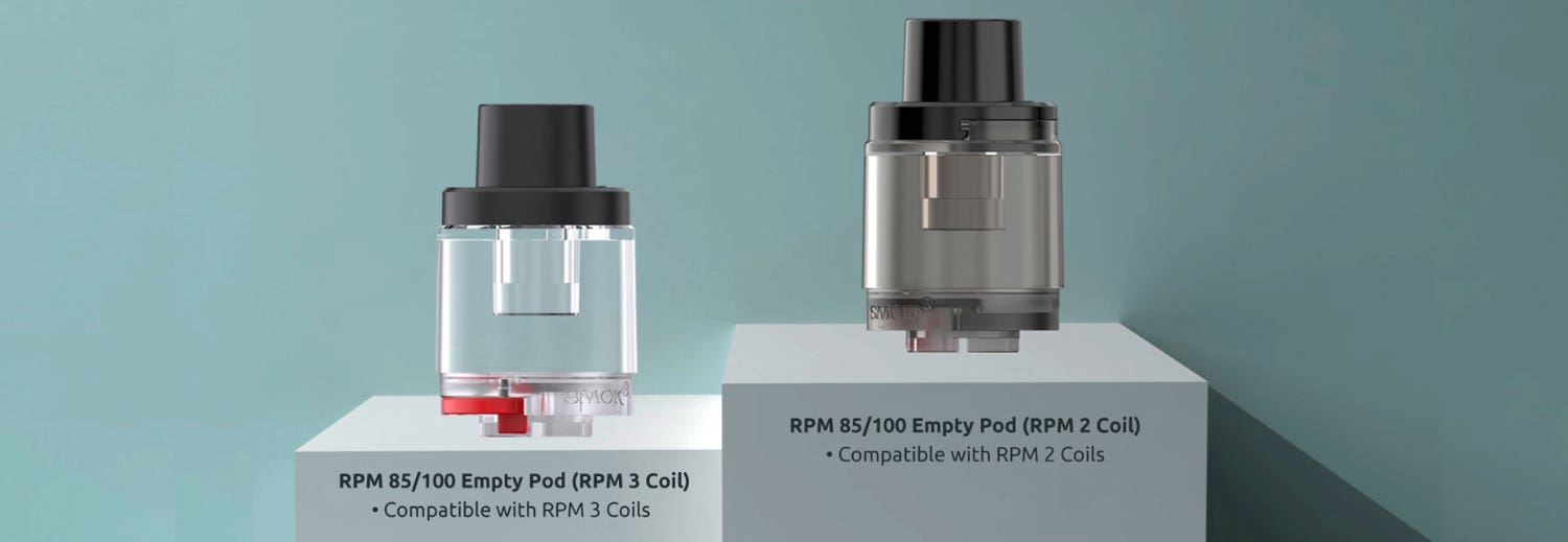 Smok RPM 85/100 Empty Pods - Compatible with RPM 2 and RPM 3 coils