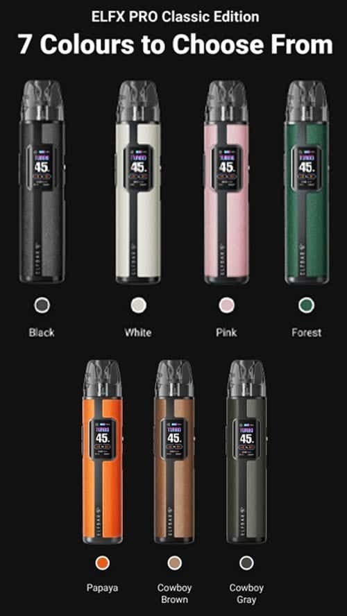 Elf Bar ELFX Pro Classic Edition Pod Kit - Colours