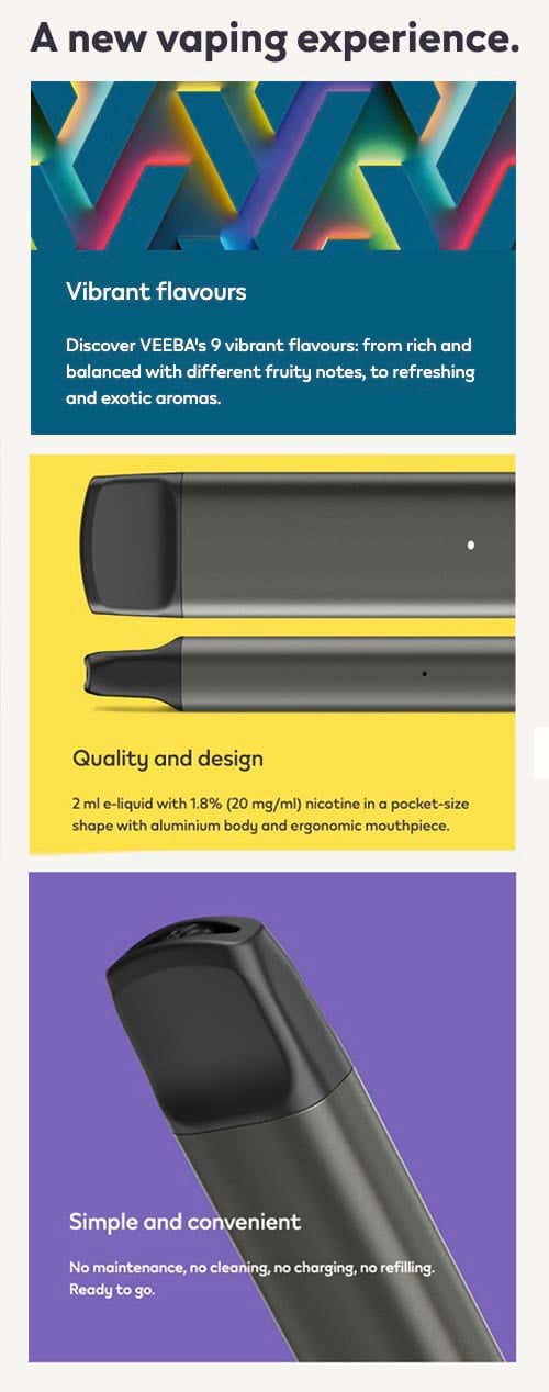 Veeba Disposable Vape Kit - A new vaping experience.