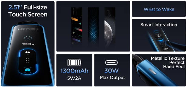 Geekvape Wenax Q Ultra Pod Vape Kit - Key Features