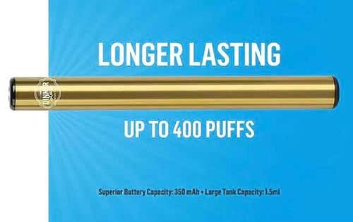 Dinner Lady Disposable Vape Pen - Longer lasting up to 400 puffs