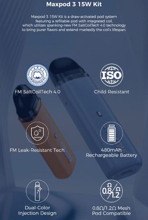 Freemax Maxpod 3 Pod Kit - Key features