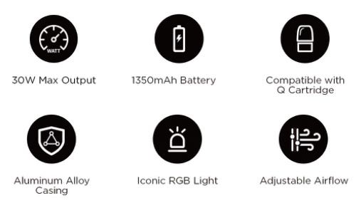 Geekvape Sonder Q2 Pod Vape Kit - Key features