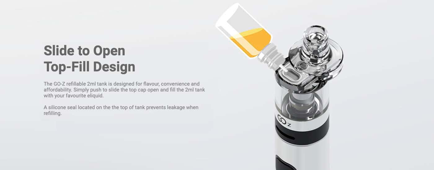 Innokin Go Z Tank - Slide to open, top-fill design