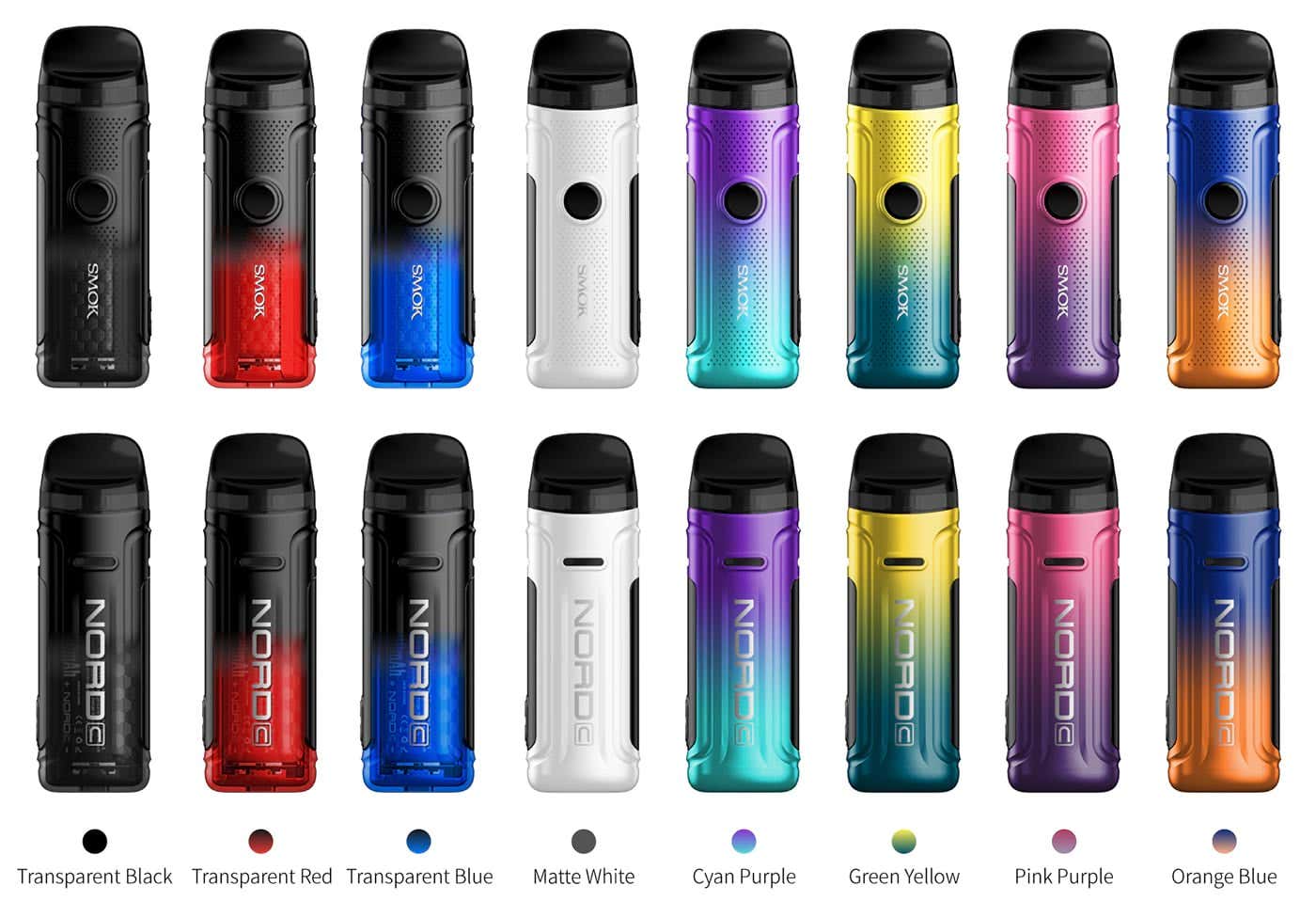 Smok Nord C Pod Vape Kit - 8 vibrant colours