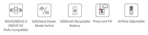 SMOK Novo ECO Pod Kit - Key features