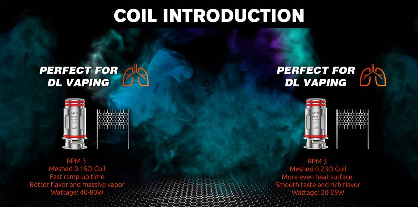 SMOK RPM 3 Replacement Coils - Perfect for DTL vaping