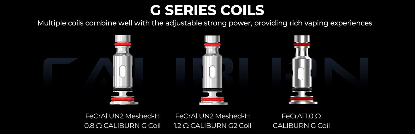 Caliburn G and G2 Coils - Multiple coils for MTL vaping