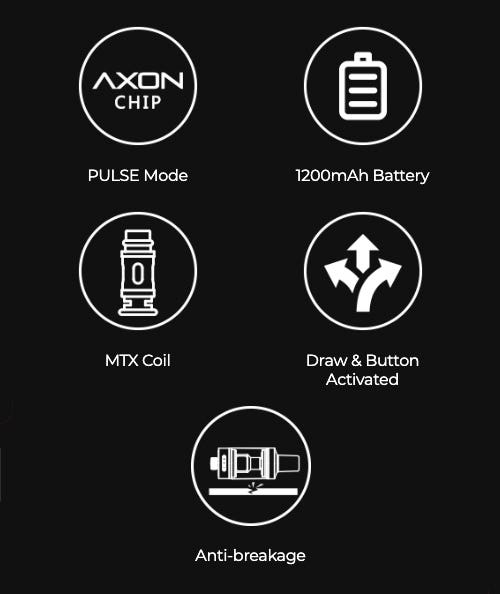 Vaporesso Gen Fit Starter Kit - 1200 mAh internal battery, MTX coils, pulse mode and draw activated functionality
