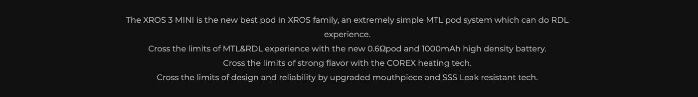 XROS 3 Mini - Best pod in XROS family