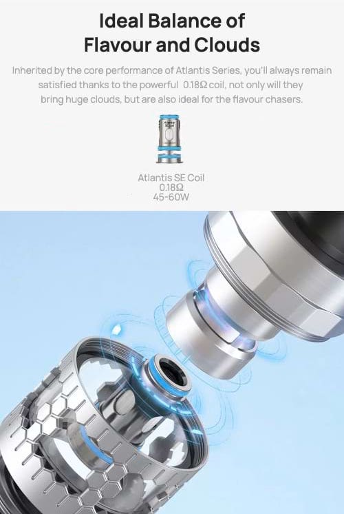 Aspire Atlantis SE Coils - Ideal balance of flavour and clouds