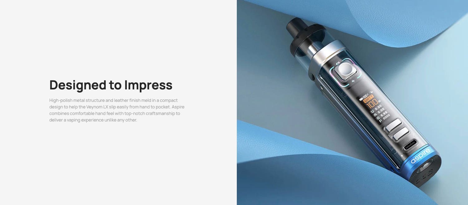 Aspire Veynom LX Pod Vape Kit - Designed to impress