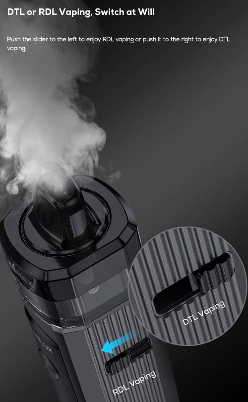 Starlux Pod Mod - DTL or RDTL vaping, switch at will