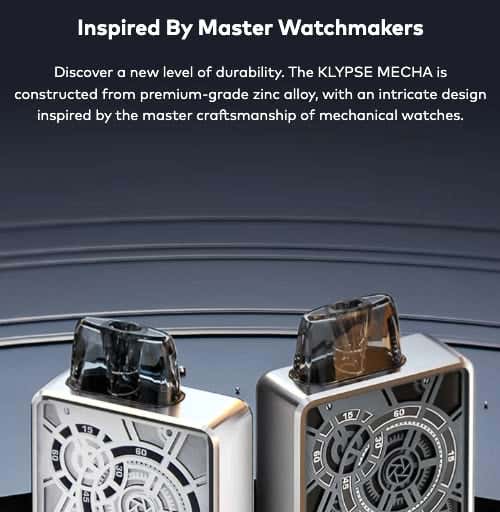 Innokin Klypse Mecha Pod Vape Kit - Inspired by master watchmakers