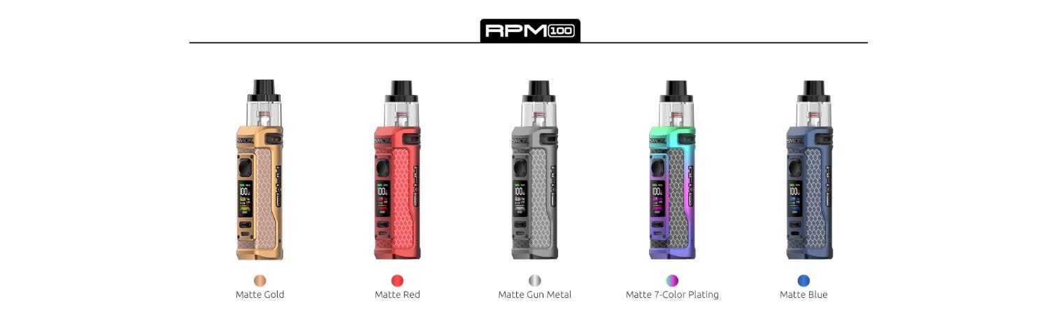 Smok RPM 100 Pod Vape Kit - 5 different colour choices