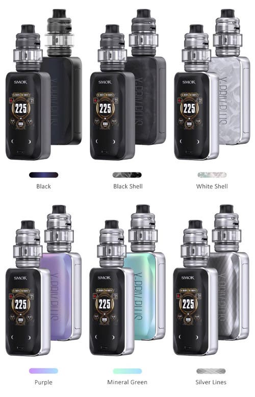 SMOK X-Priv Plus 225w Sub-Ohm Vape Kit - 6 Beautifully crafted colours