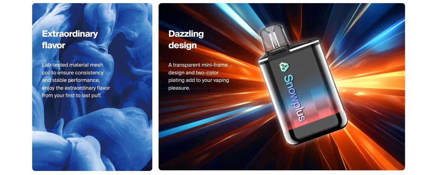 Snowplus Halo Disposable Vape Kit - Dazzling design